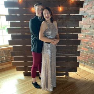 Sparkling Champaign Bridesmaid/Prom Dress ✨